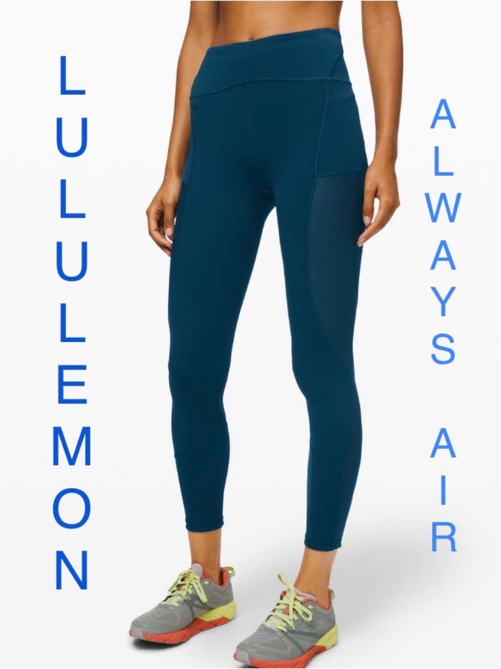 Lululemon | “Always Airy” High-Rise Run Tight 25" - Night Diver - Women’s 8